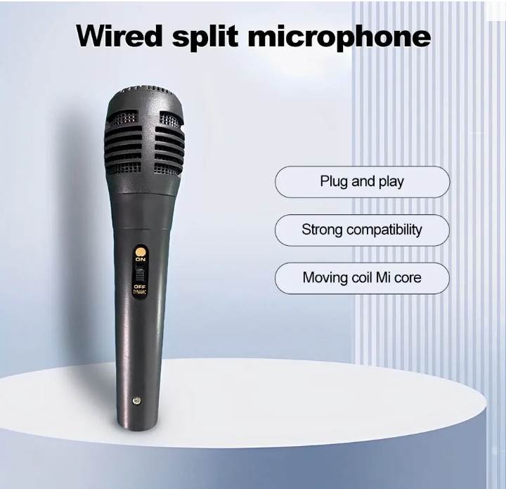KALRI Shop 4.3mm Wired Dynamic Microphone Professional Handheld Mic Noise Reduction Microphone For KTV Karaoke Laptop Computer