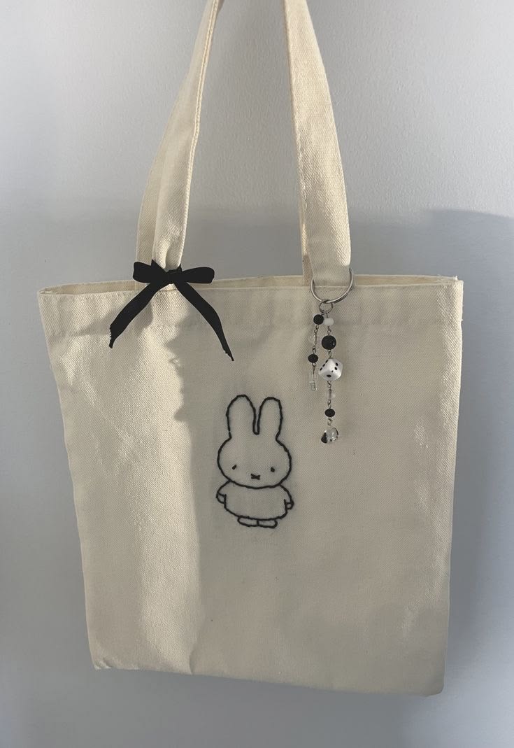 Hand-Painted Cotton Canvas Tote Bag for Women | Reusable Eco-Friendly Shopping & Everyday Shoulder Bag