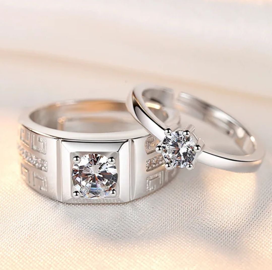 Couple Ring  Engagement Party Casual Accessory
Gift Luxury Jewelry
