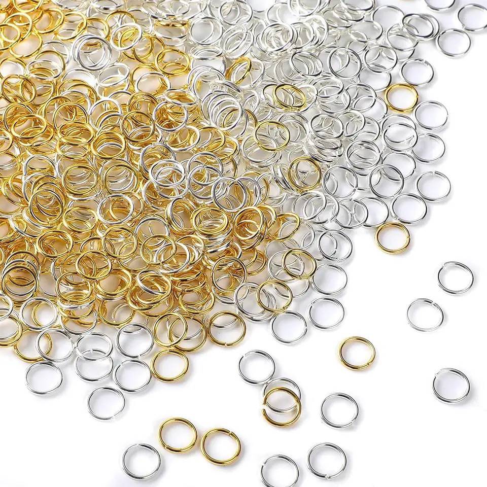 Stainless Steel Single Loops Metal Open Jump Rings Jewelry Making Findings  200pc