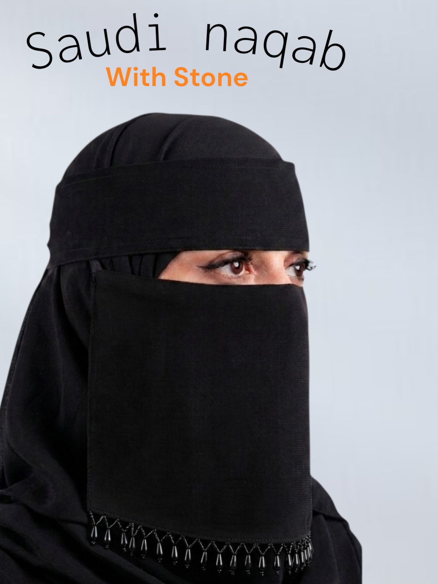 Saudi Naqab with Crystal Trending Style