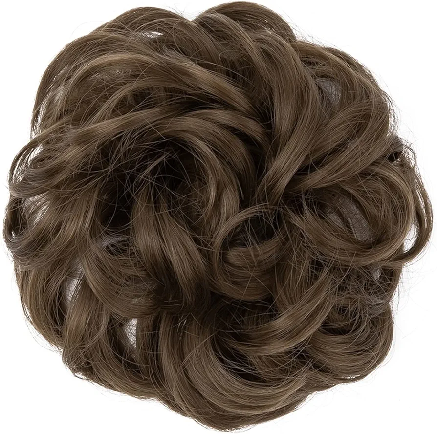 Synthetic Hair Bun Dark Brown Jura Extension Hair Styling Jura Extension Natural Look Synthetic Hairpiece Light Weight Pony Style Hair Bun Bridal Hair Bun Daily Wear Hair Styling Accessories Comfortable Simple To Use Hair Bun Volume Enhancer - Hair Extension