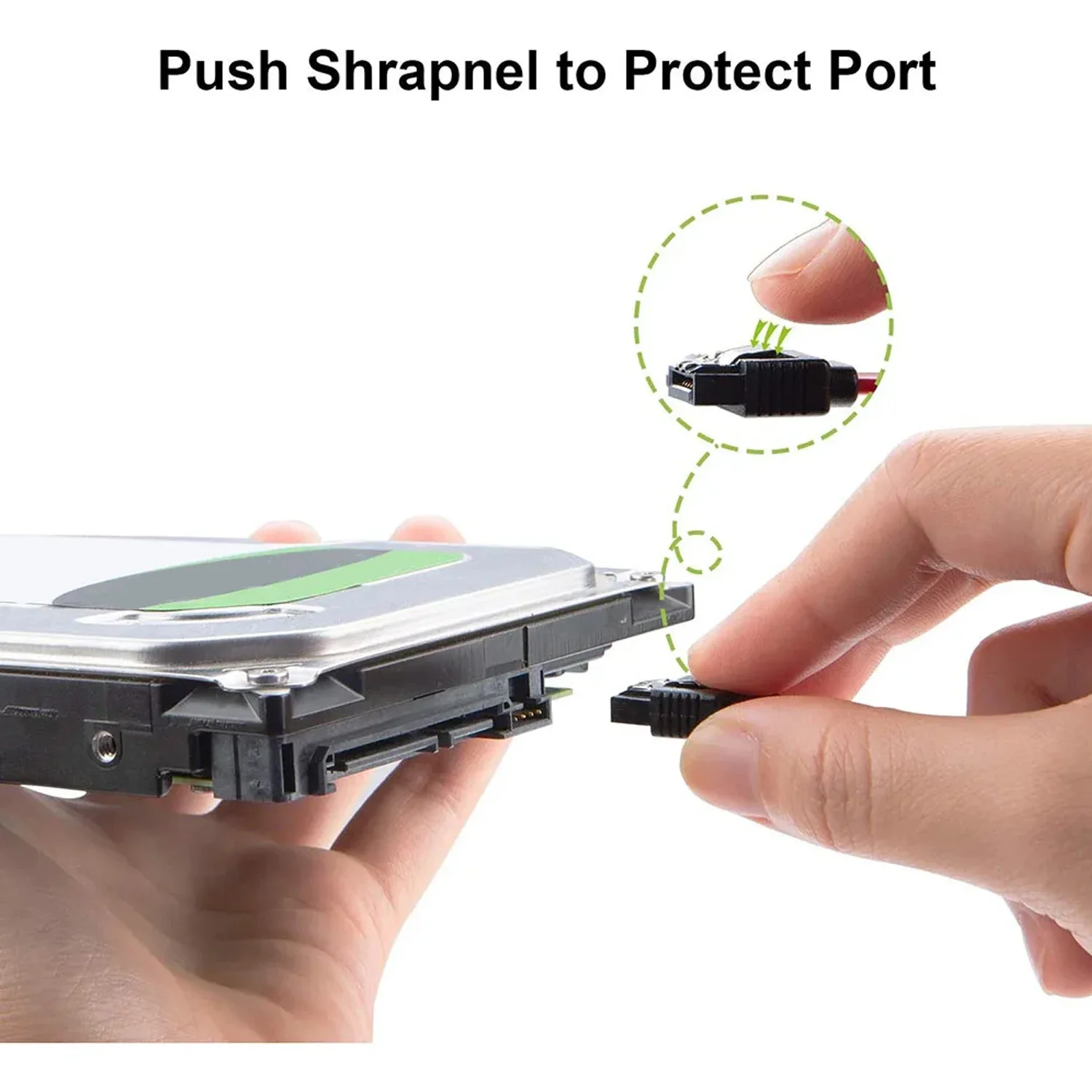 Cable 90 Degree SATA Cable SATA III 6Gbps Right Angle Data Cable for SSD, HDD, CD/DVD Drives, Hard Drive, Gaming PC, Desktop