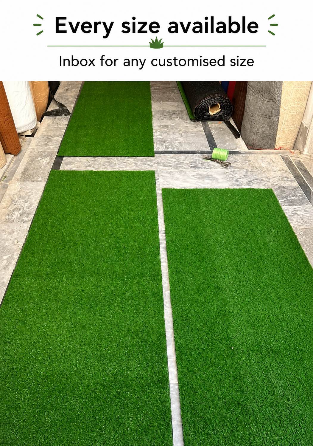 Artificial Grass / Grass Carpet - 20mm / Grass Mat / Grass Mat / Entrance Mat / Fake Grass / Balcony Mat / Grass Decoration / Grass Shelf / Turf Mat / Artificial Turf / Grass Doormat