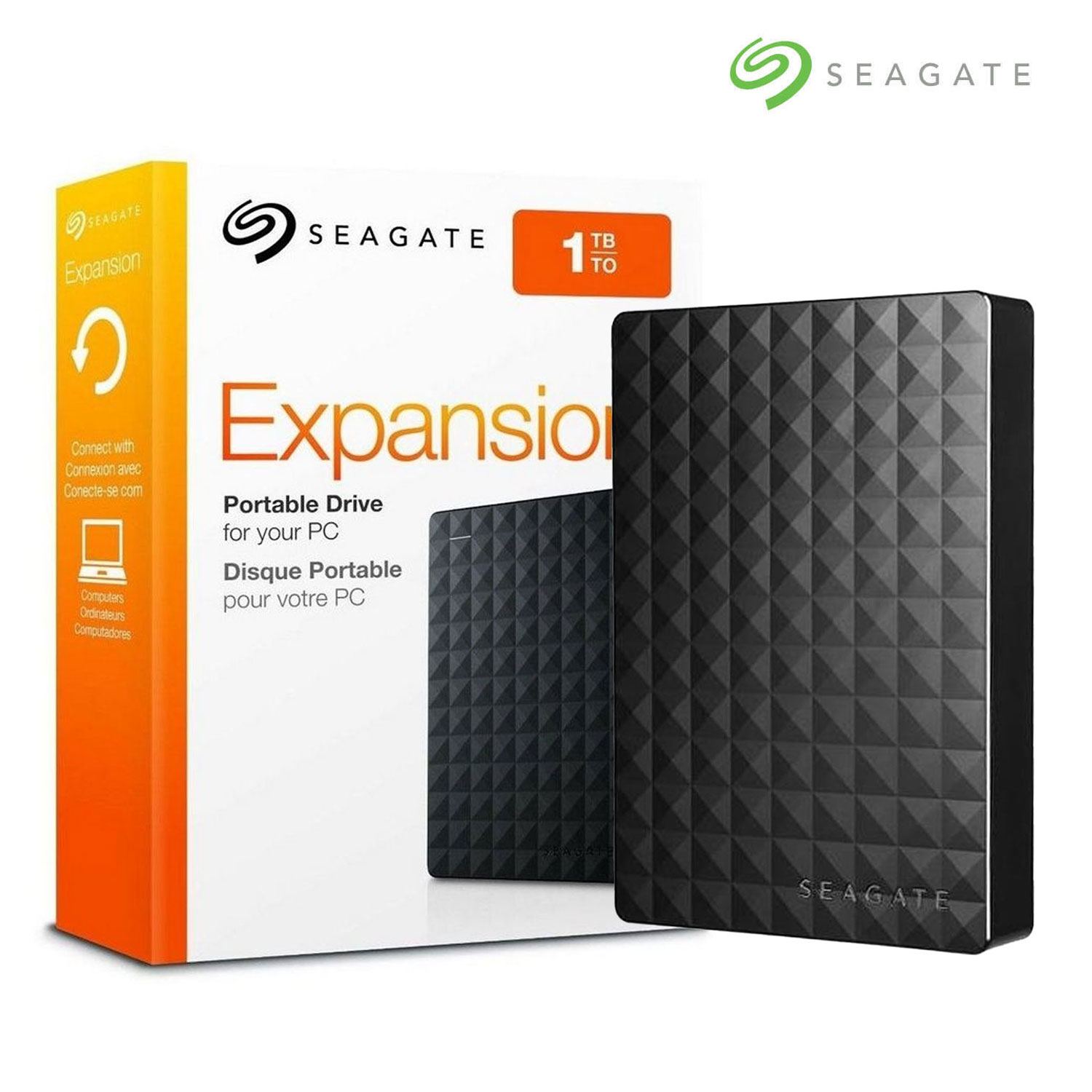 Seagate Expansion USB 3.0 Portable 2.5 Inch External Hard Drive Case Supporting 120GB To 1TB HDD Storage For Laptop Desktop PC