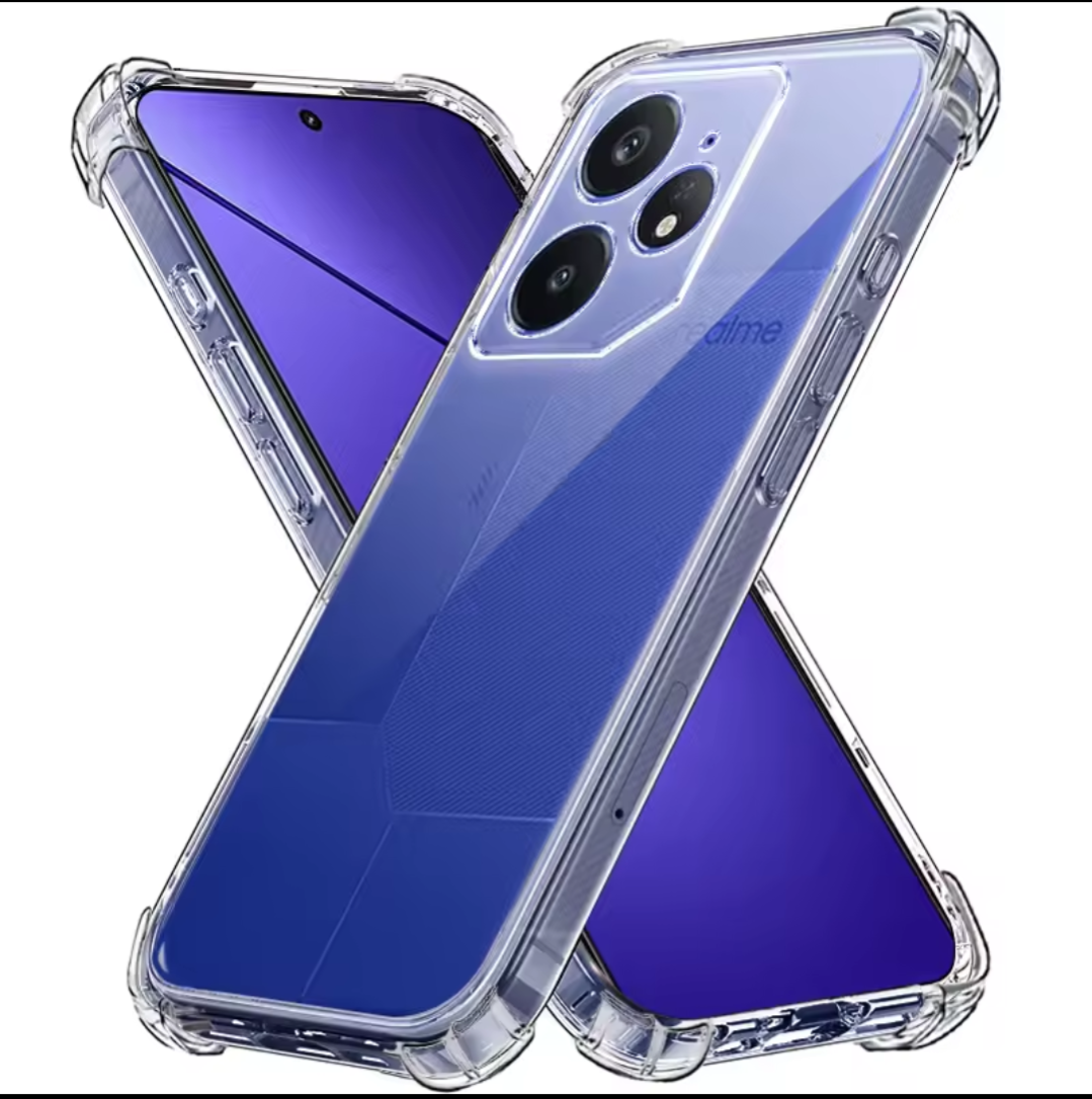 Realme Neo 7 Phone Case Transparent TPU four-corner silicone protective case soft case