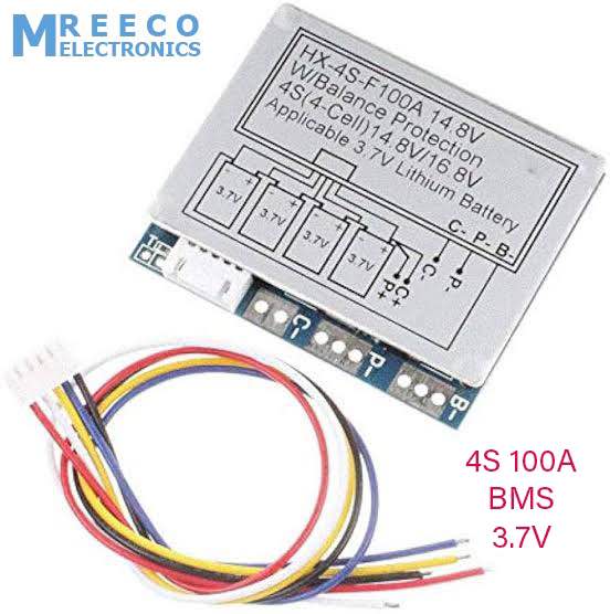 HX-4S-F100A 100A 4S BMS 18650 Battery Protection Board 4S 100A 3.2V 3.7V BMS Module