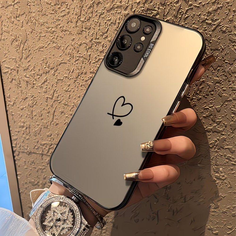 Trend Heart Shape Phone Case For   A73 A72 A71 A56 A55 A54 A53 A51 A36 A35 A34 A52 A50 A30 S 4G 5G Matte Back Cover