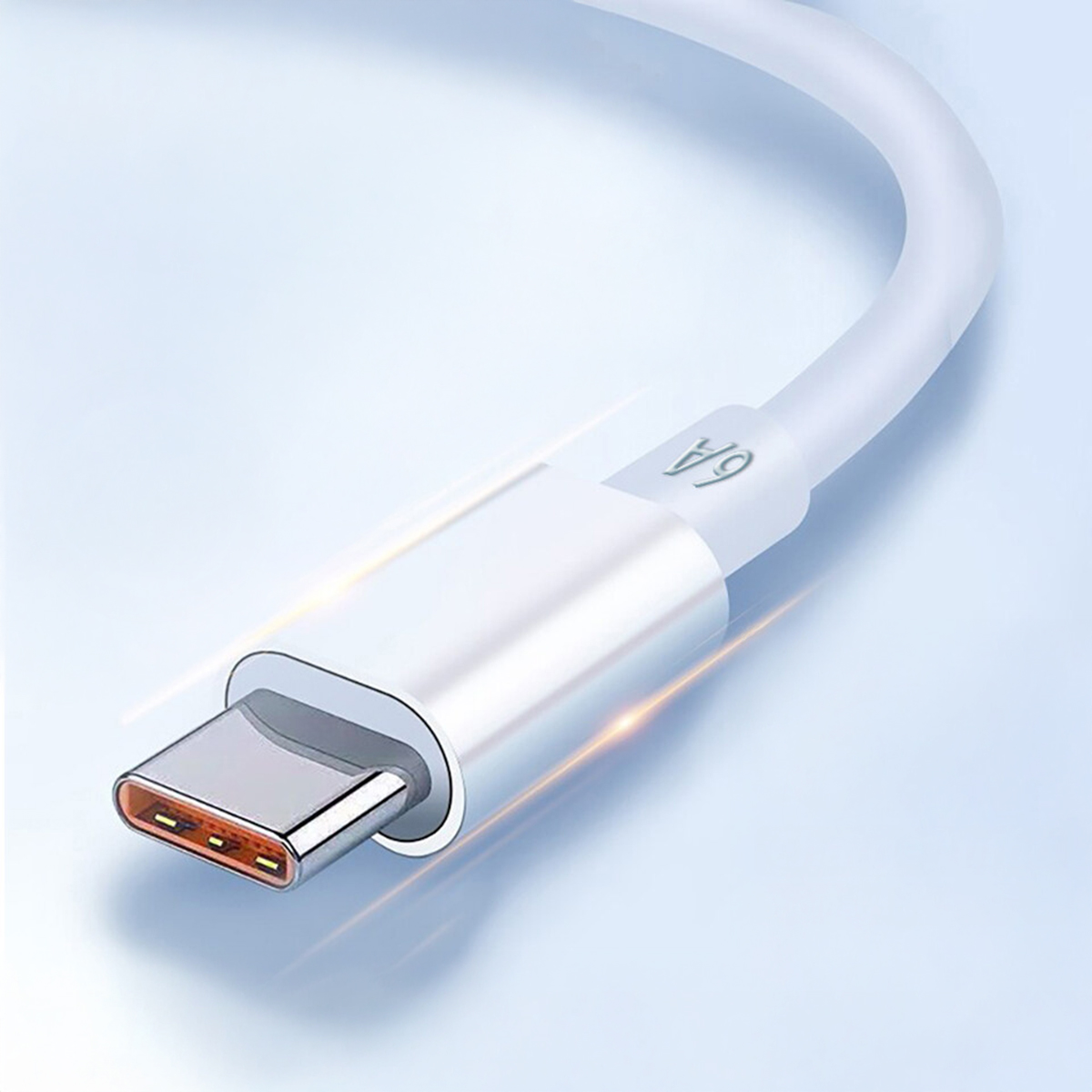 Xiaomi 6A Turbo Charging Cable 120W Fast Charging for MI Mobiles USB to Type C Compatible with All Smartphones