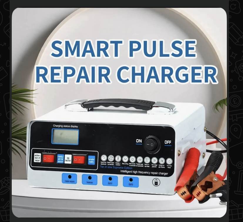 Smart Desulfator Maintainer Battery Charger 12V 30A 24V 10A Adjustable Pulse Repair Lea...