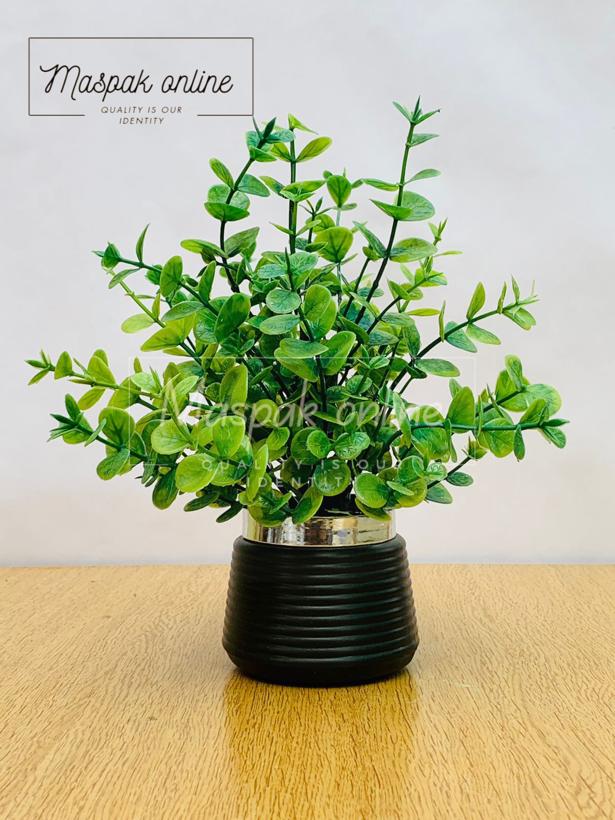 Artificial Wild Plant with Black / White Pot | Washable | Best Used for Home Purposes and Office Decoration Table Top home decoration items flowers for home decoration
