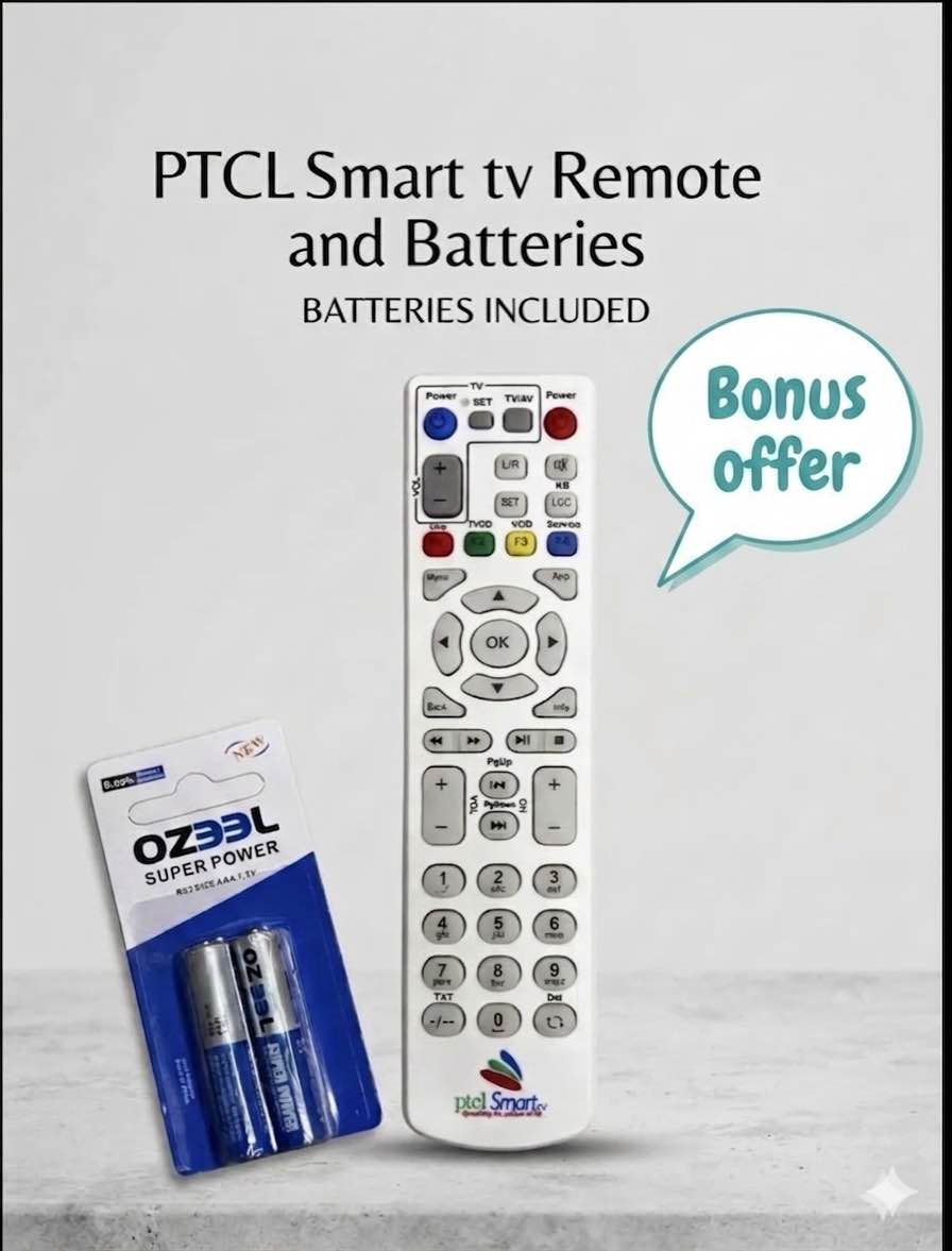PTCL Smart TV Remote Control (compatible – for PTCL SmartTV Setup Boxes)