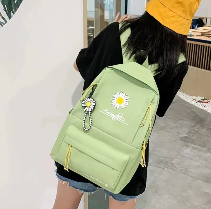 School Bag for Girls – All-Season Mesh Nylon Japanese Fashion Multi-Pocket Backpack for Teenagers & Students