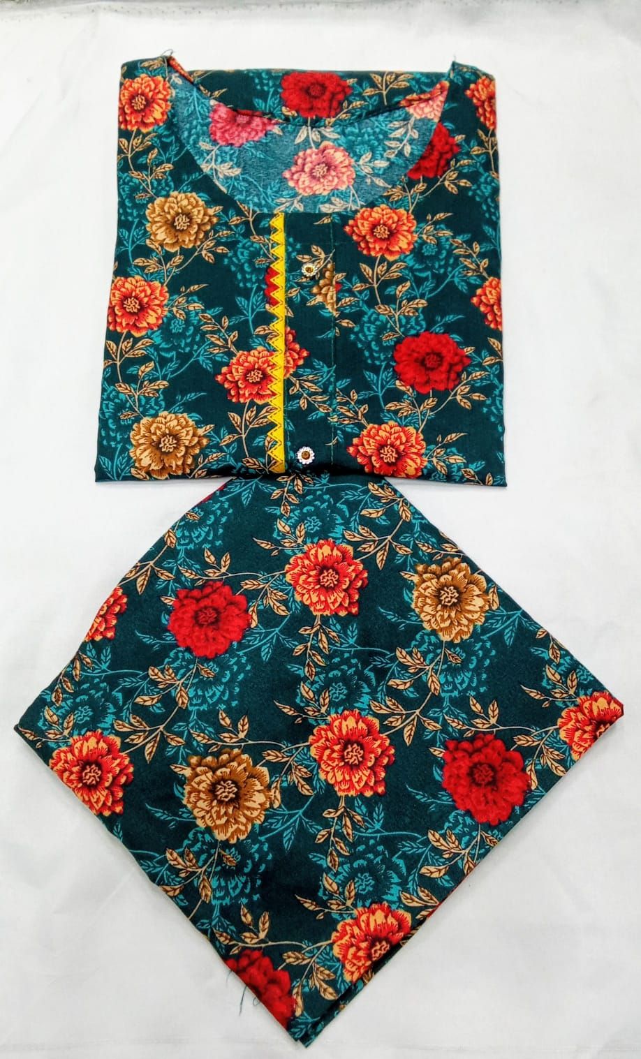 Cotton 2 piece suit new latest design fabric soft Lawn cotton random colour