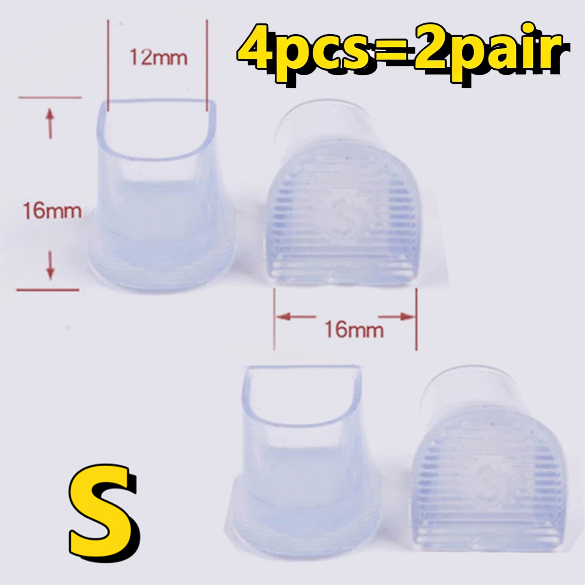 2/5/10Pairs Silicone Heel Protectors Stoppers Latin Stiletto Dancing Cover Antislip High Heeler Bridal Wedding Shoes Accessories