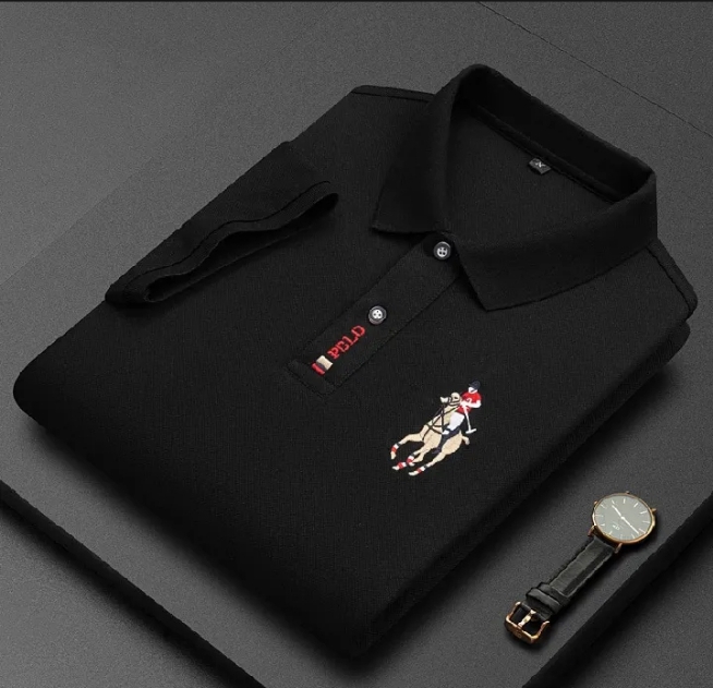 Premium Men's Cotton Polo Shirt - Stylish Slim Fit Half Sleeves T-Shirt for Casual & Semi-Formal Wear