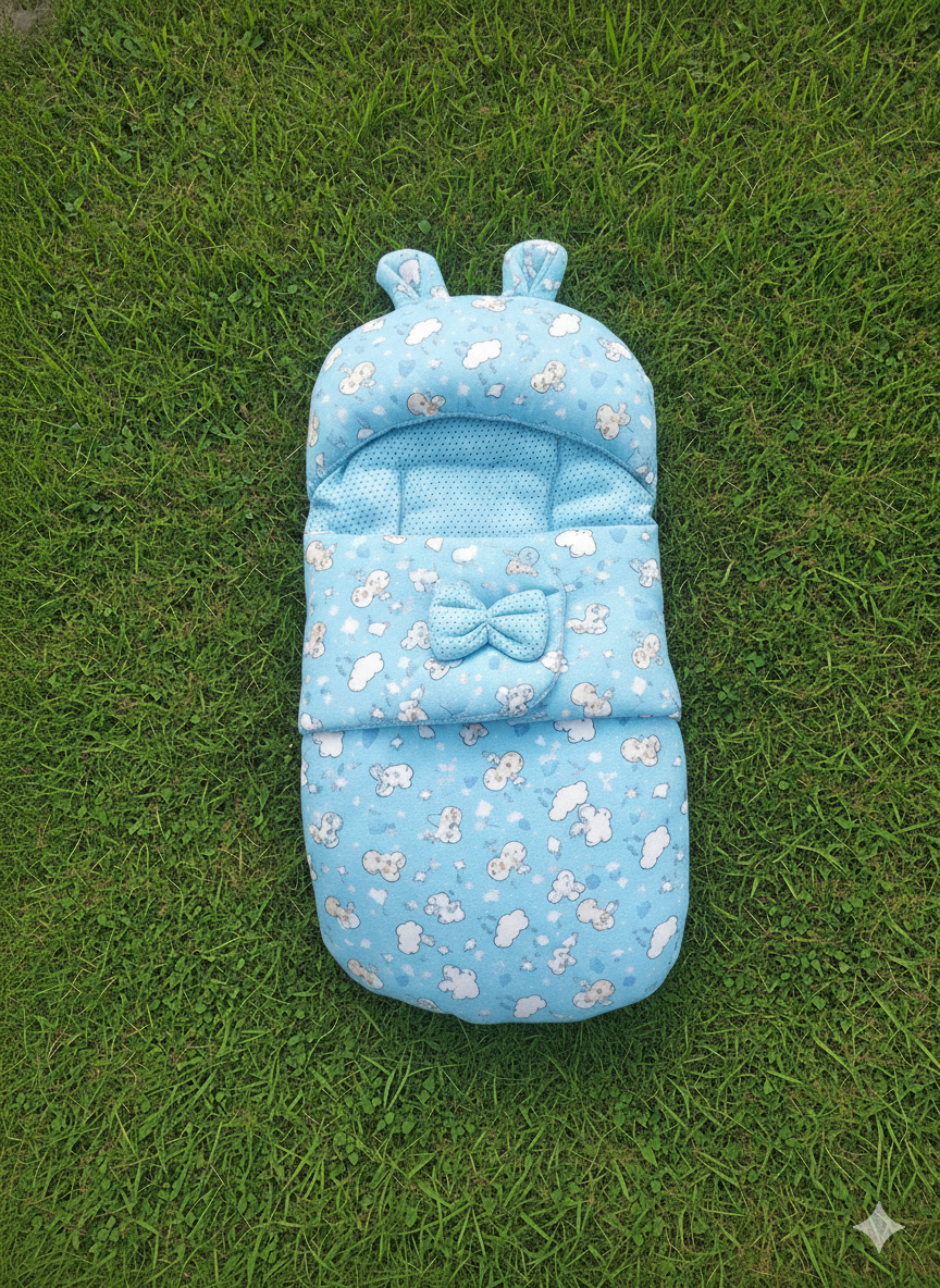 High quality baby Bow Swaddle bister in premium Quality Baby bow Swaddle bister make baby cozy and comfortable baby carry Swaddle in premium Quality in random colours and designs