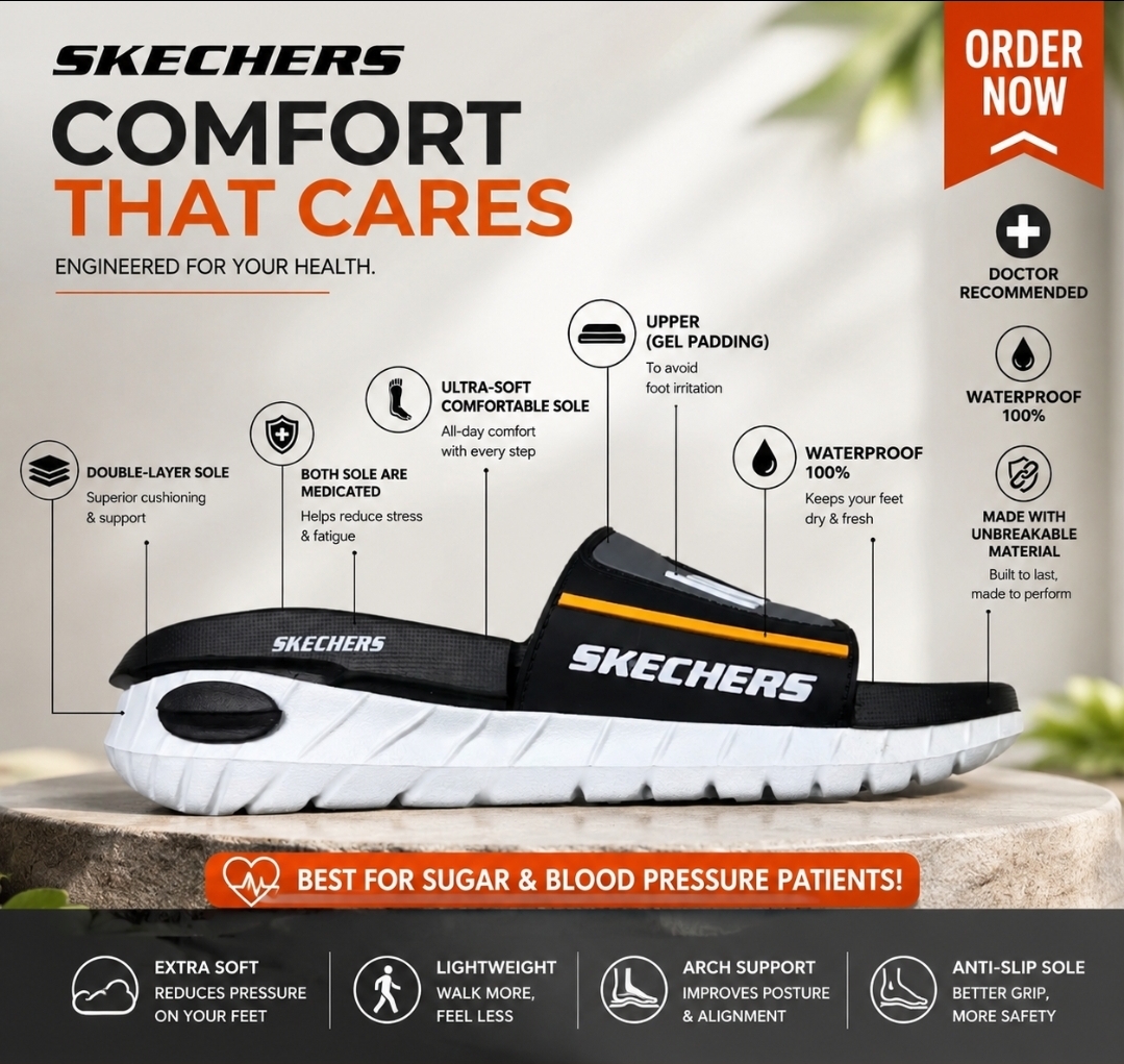 Premium Top Quality Comfortable Sketchers Slippers for Men