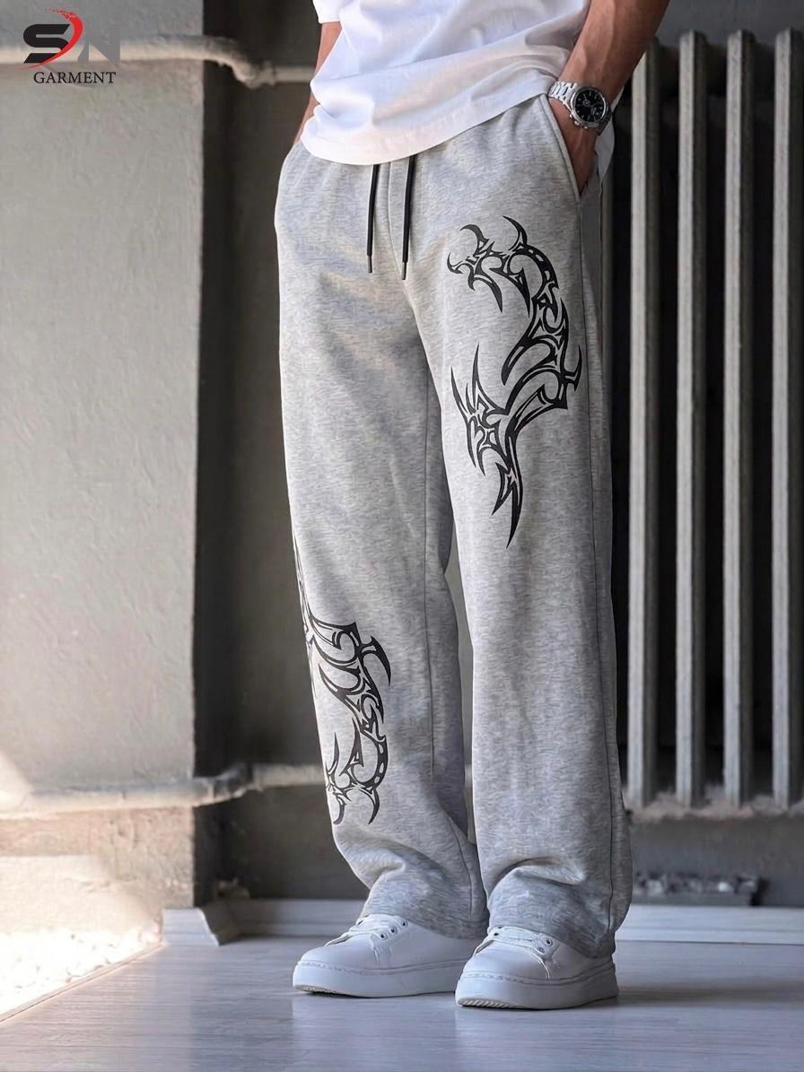 New stylish osm baggy stylish printed trouser for men's soft and comfortable febric