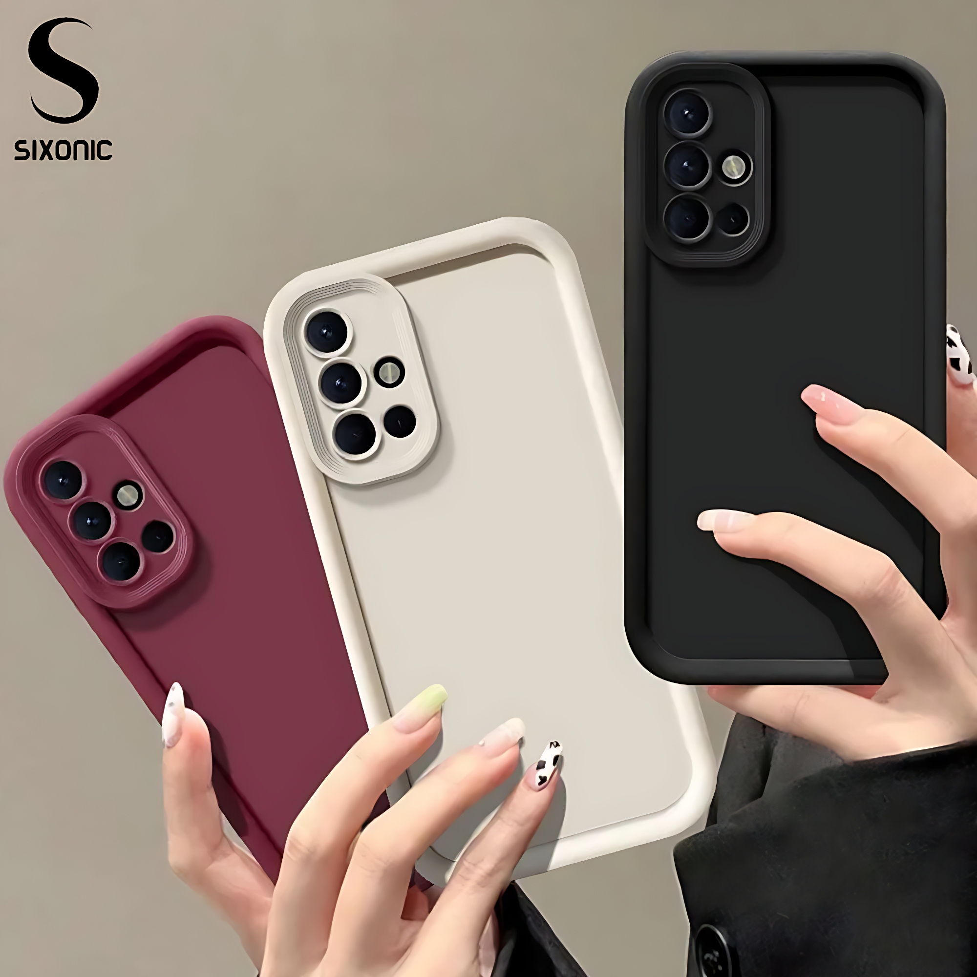 Sixonic Candy Silicone Cover For Samsung Galaxy A51 – A71 Shockproof Soft TPU Back Cover With Camera Lens Protection Case