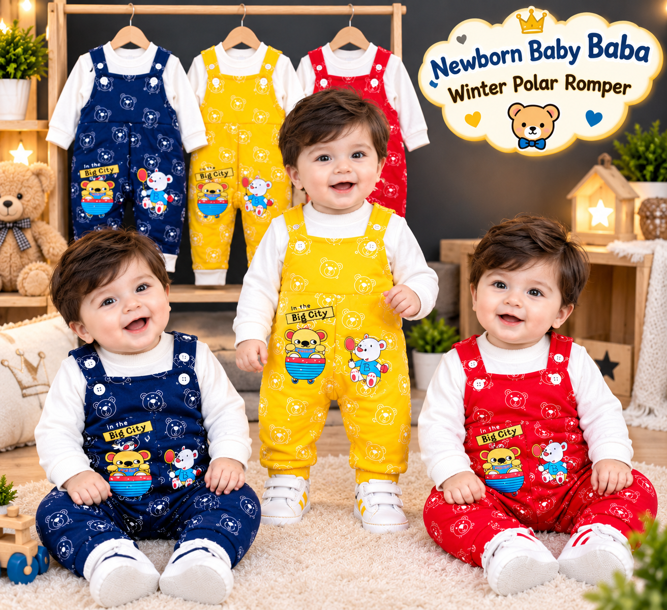 newborn baby winter Kotrai Fleece Polar romper suit / newborn baby romper Soft & Warm suit 0 to 3 month