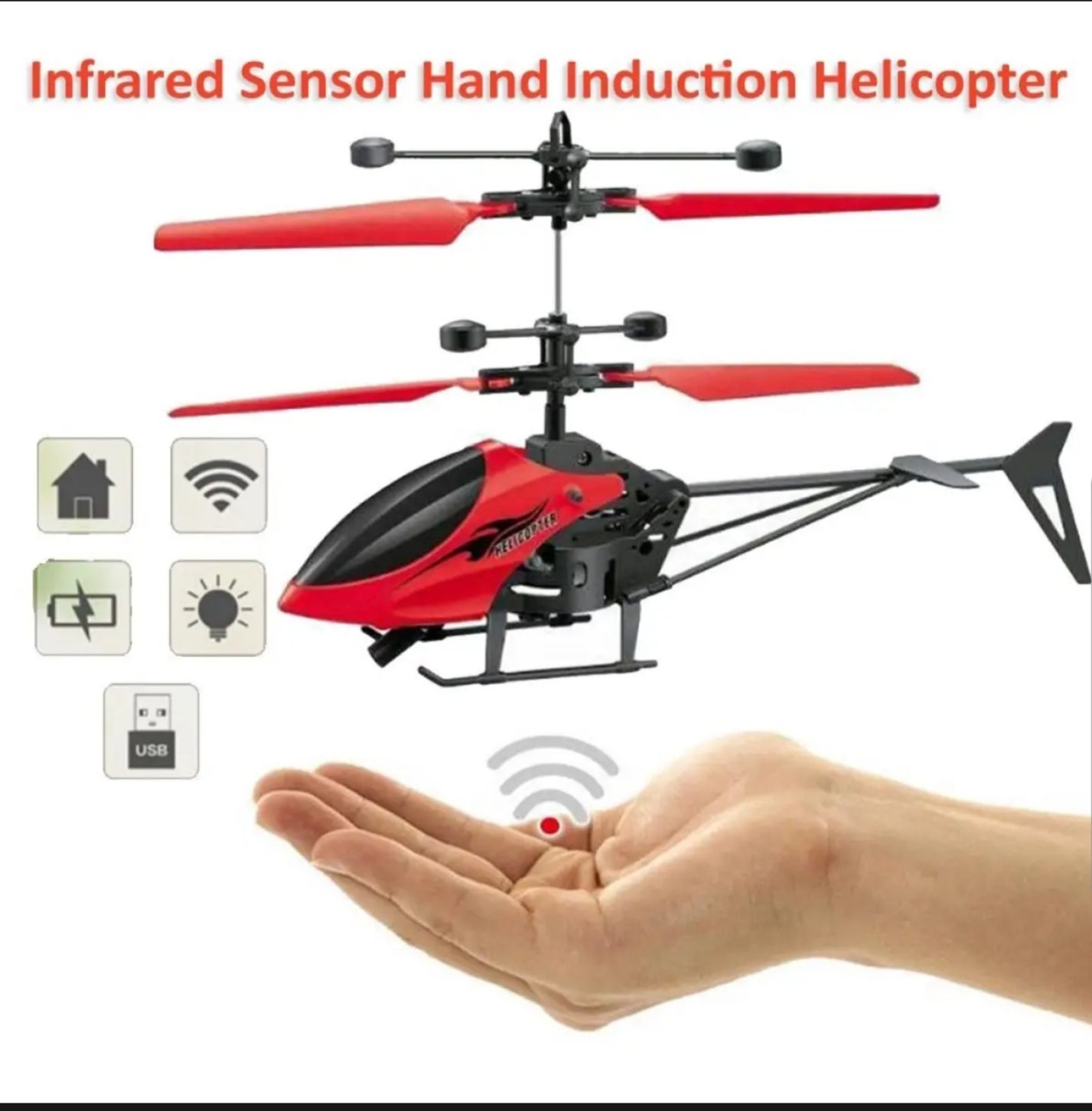 Remote control Helicopter-Dual Mode Control Flight With Induction Flight