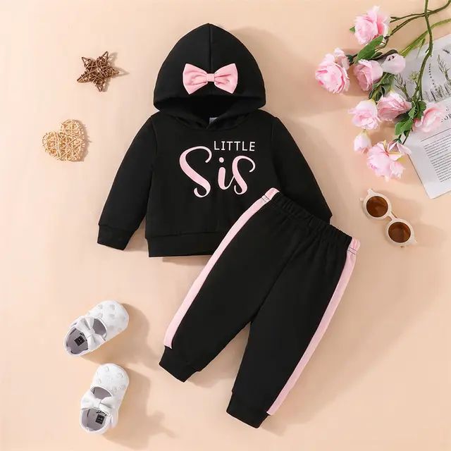 Sweatshirt Hoodie And Pajama / Trousers For Kids Baby Girls Imported Comfy Winter Warm Top Clothes Sets Dresses Outfit Jannat Place Tracksuit