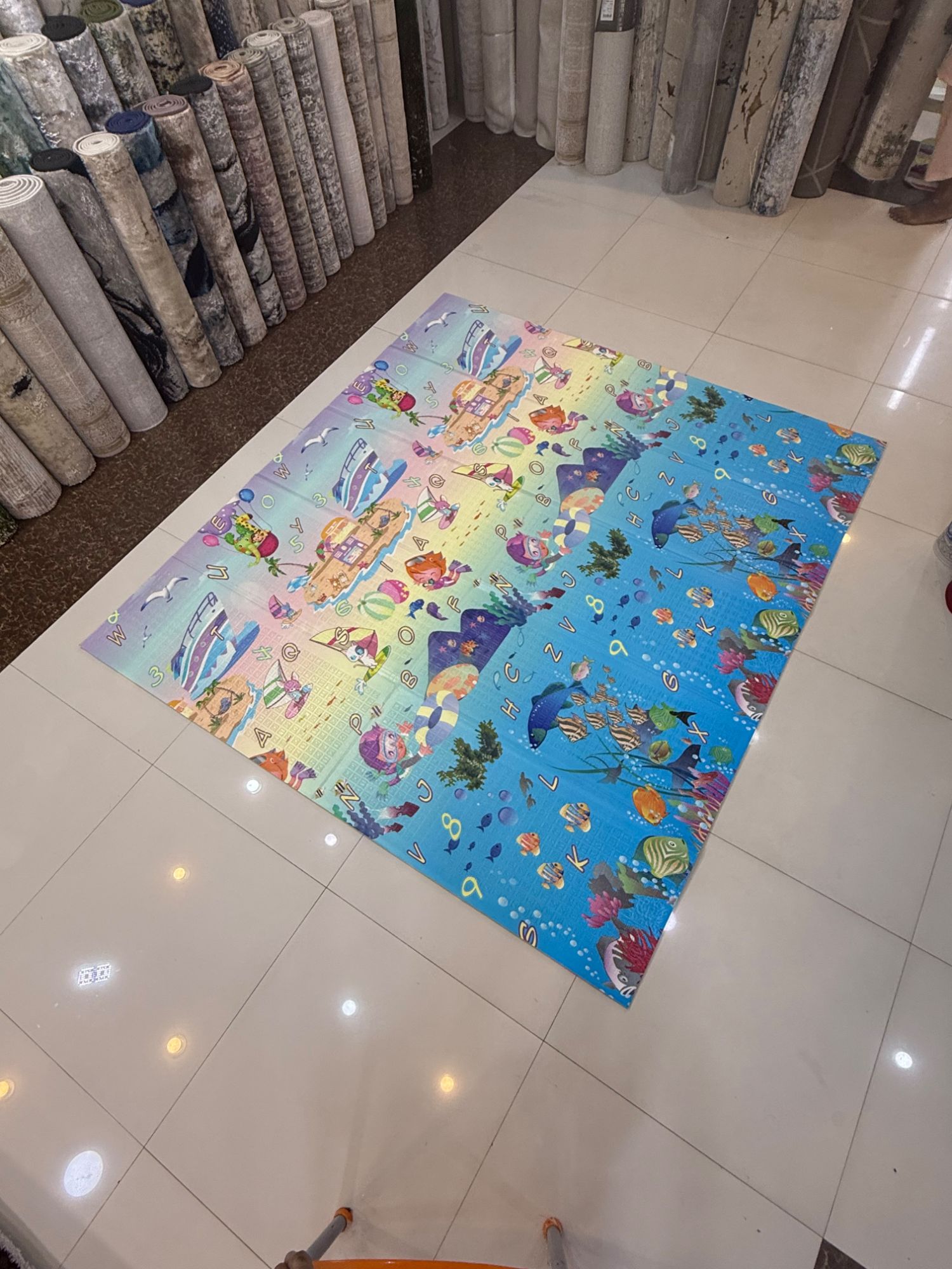 Baby Play mat,  (6X6.5 Ft) Extra Large & Thick Foam Crawling mat, Reversible & Waterproof Baby Mat for Infants, Toddlers, Kids Indoor Outdoor, Portable playmat for Babies with Travel Bag