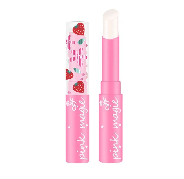 Strawberry Lip Balm, Magic Temperature Color Changing Lipstick Moisturizing Lip care