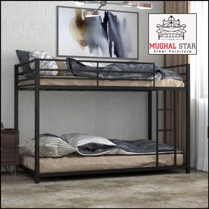 Twin Bunk Bed, Bunk Bed, 2 Story Bunk Bed, Mughal Star Steel Furniture(Customized)