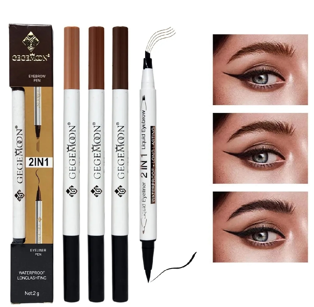 4 Tip Microblading Eyebrow Pen Waterproof Long Lasting Eyebrow Tint | Natural Hair Stroke Brow Pencil | Smudge Proof Liquid Eyebrow Marker for Women |