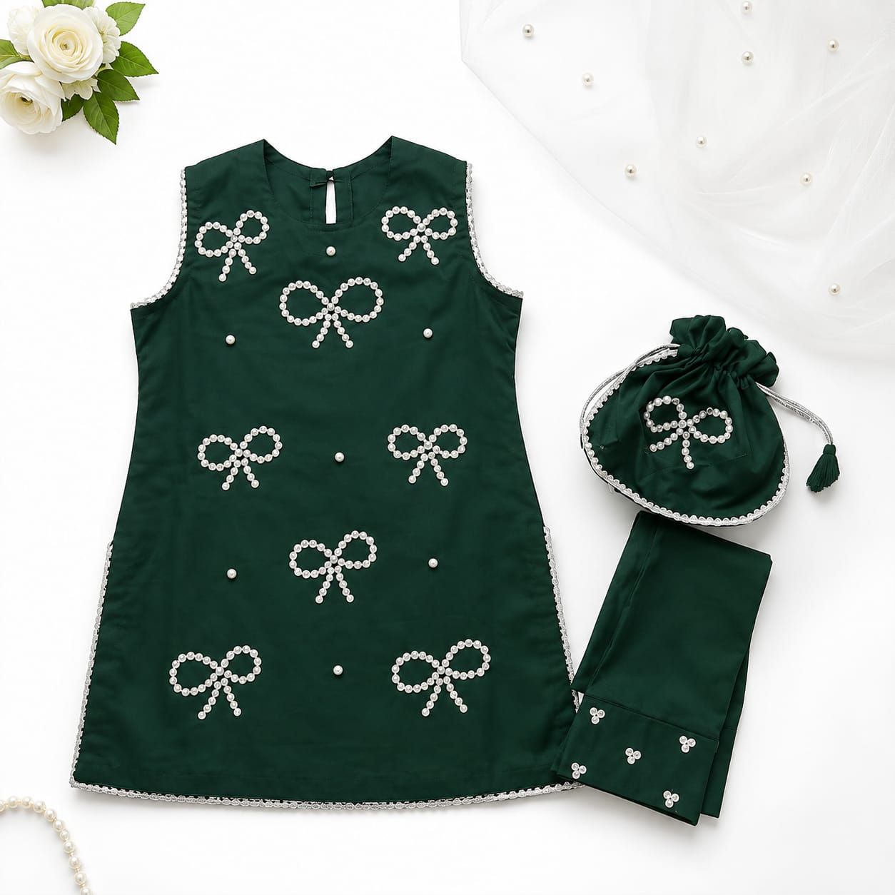 14 August dress for Baby girl green dress for baby girls