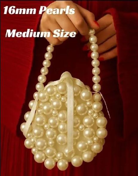 Elegant Pearl Beaded Handbag – Luxury Evening Clutch