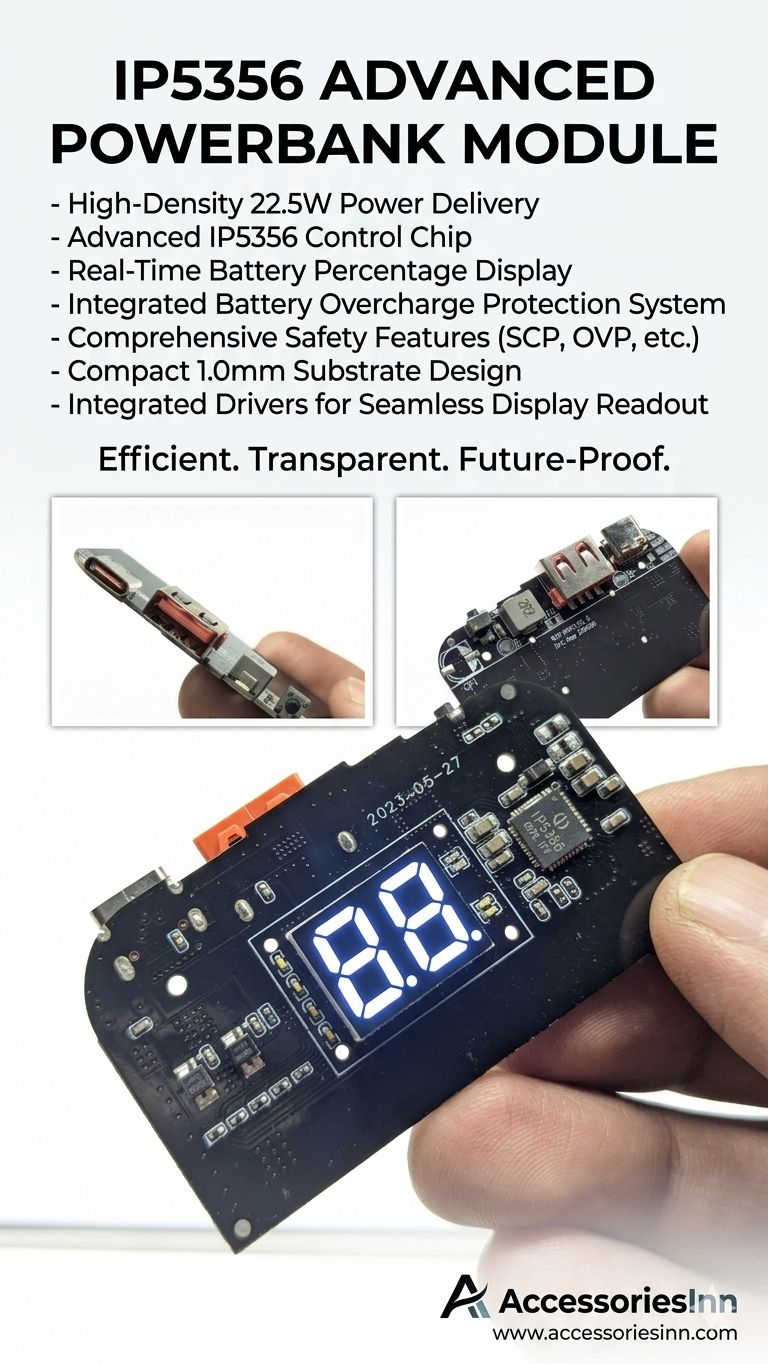 Super fast charging 22.5 watt QC 3.0 Display LED USB 9V/2 18W 12V/2.5A 5V 4.5A 22.5W Type-C  typec Mobile Power Bank 18650 Charging Module powerbank Circuit Protection
