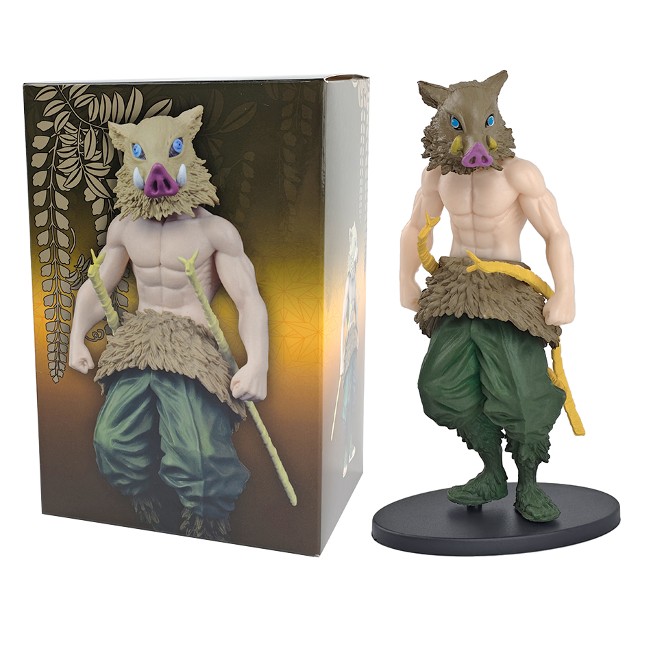 15cm Anime Demon Slayer Figure Doll Toy Nezuko Tanjirou Zenitsu Inosuke Kyoujurou Shinobu Giyuu Qposket Model Toy 