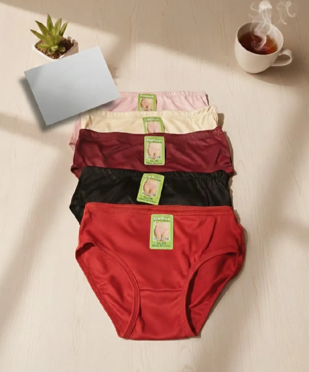 Pack of 5 cotton briefs for girls _ underwear comfortable cotton panties for Women's