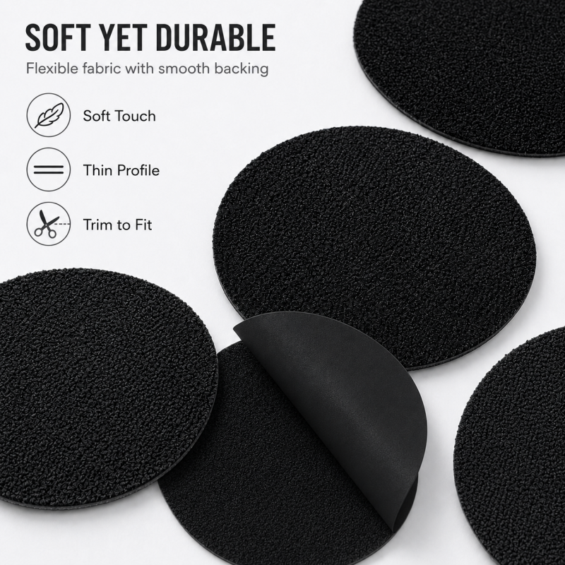 Self‑Adhesive Black Shoe Repair Patches, Flexible Fabric Shoe Heel Repair Stickers for Shoes Hole Repair