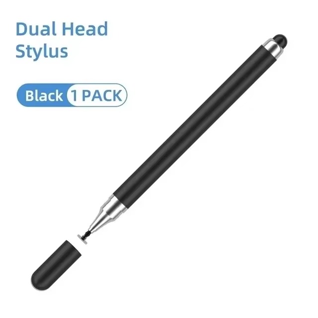 Touch Pen Stylus Pen 2 In 1 Universal Capacitive Touch Screen Stylus Touch Pencil Dual Tip Silicone Disc Stylus Pen for Android Tablet Mobile Laptop Drawing Writing No Charging Required