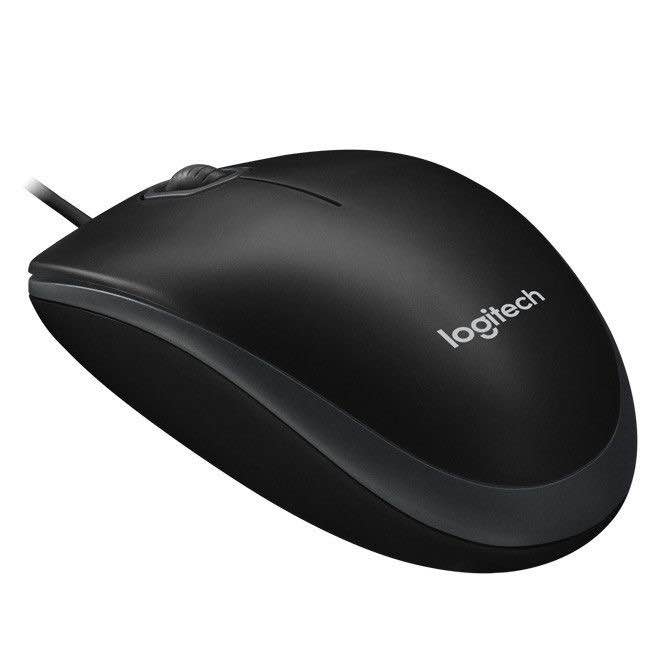 Logitech B100 USB Mouse Original | Wired Optical Mouse | Laptop PC Computer Mouse | Plug & Play