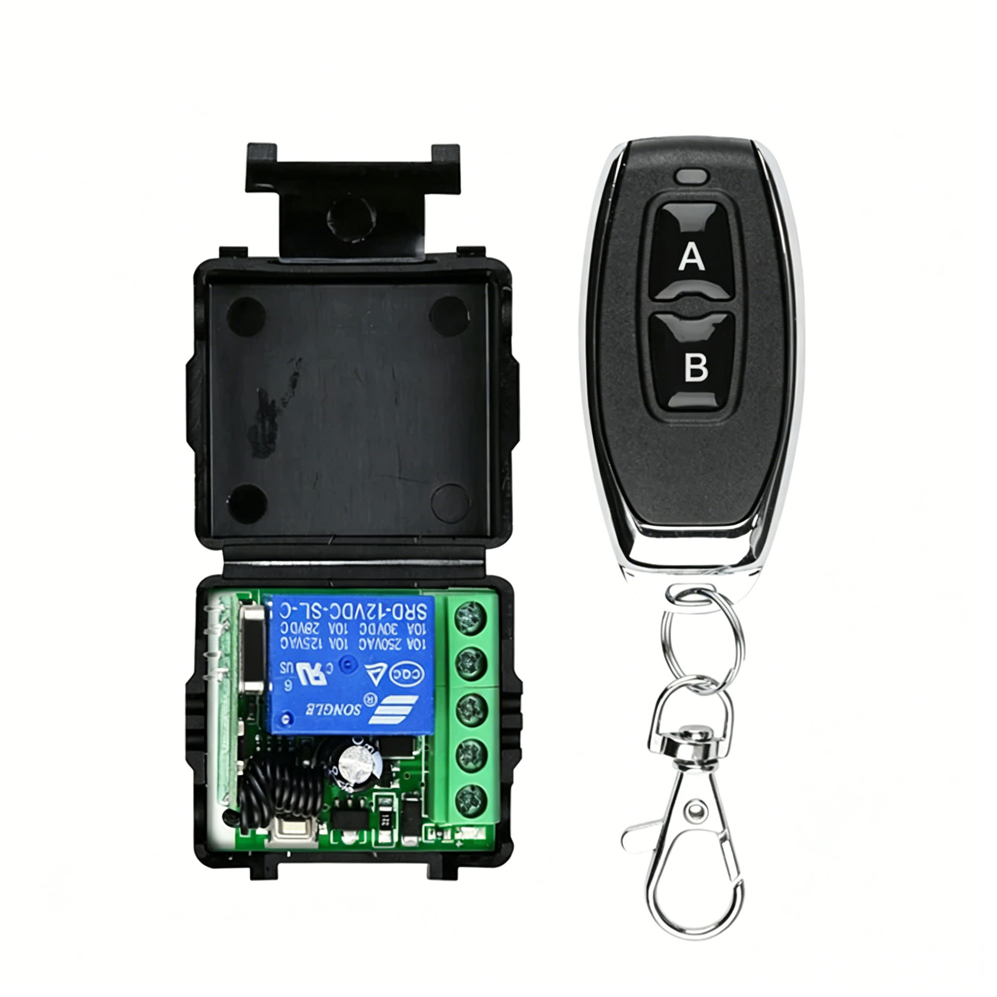 DC 12V RF 433Mhz Wireless Remote Control Switch Relay 1CH Receiver Module For LED Door Electromagnetic Lock DIY
