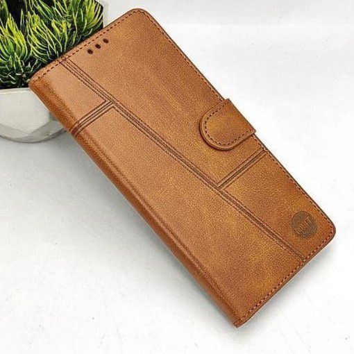 VIVO Y05 NMT Premium Luxury Leather Book Case - Full Protection Flip Wallet Cover.