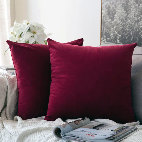 Plain Velvet Cushion Cover By ChoiceNow