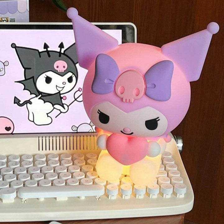 Silicone Hello Kitty Lamp | Cute Hello Kitty Night Light | Soft Silicone Bedside Table Lamp | Kids Bedroom & Nursery Decor