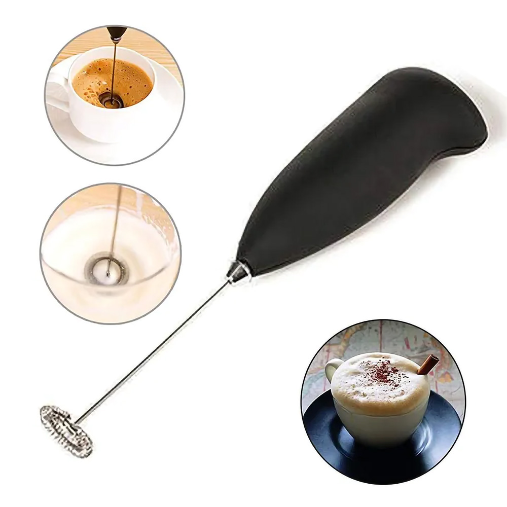 Electric Milk Beater Handheld Coffee Beater Portable Beverage Stirrer for Latte Cappuccino Hot Chocolate Mini Whisk Frother