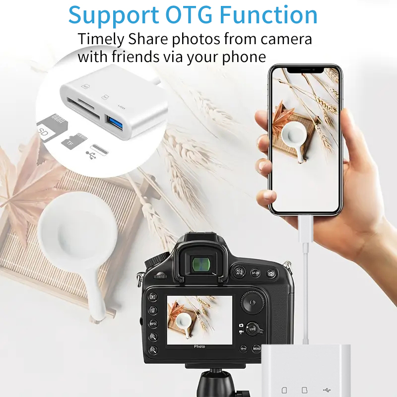 3 In1 USB Type-C /Micro-USB USB 2.0/3.0 Memory Card Reader Writer OTG Adapter SD TF Ultra Super Speed - Na Imports