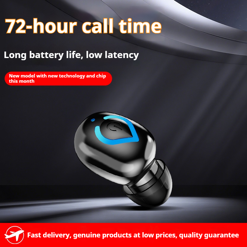Mini Bluetooth Headset Single Wireless Earphone Music Earpiece for Cellphones Computer