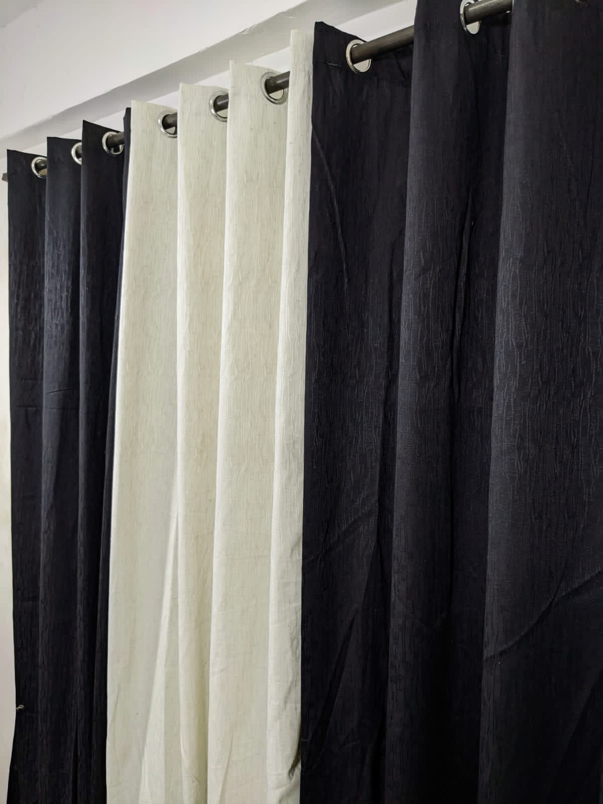 3 PC set curtains 🔥NEW MASHUP 🔥 ✨ EXPORT PLAIN JAMBO SELF JACKARD ✨