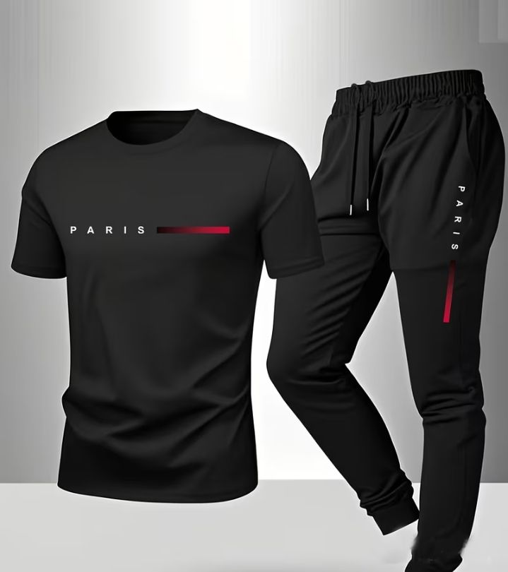 NEW TRENDY 🔥 D T F (STRONG & UNBREAKABLE REFLECTOR PRINTED) SUMMER TRACKSUIT FOR MEN _ SOFT AND COMFORTABLE FABRIC SUMMER TRACKSUIT FOR MEN - PREMIUM T SHIRT AND TROUSER SET PRINTED SUMMER TRACKSUIT FOR MEN_TRACKSUIT FOR BOYS. ( MULTIPLE COLORS)