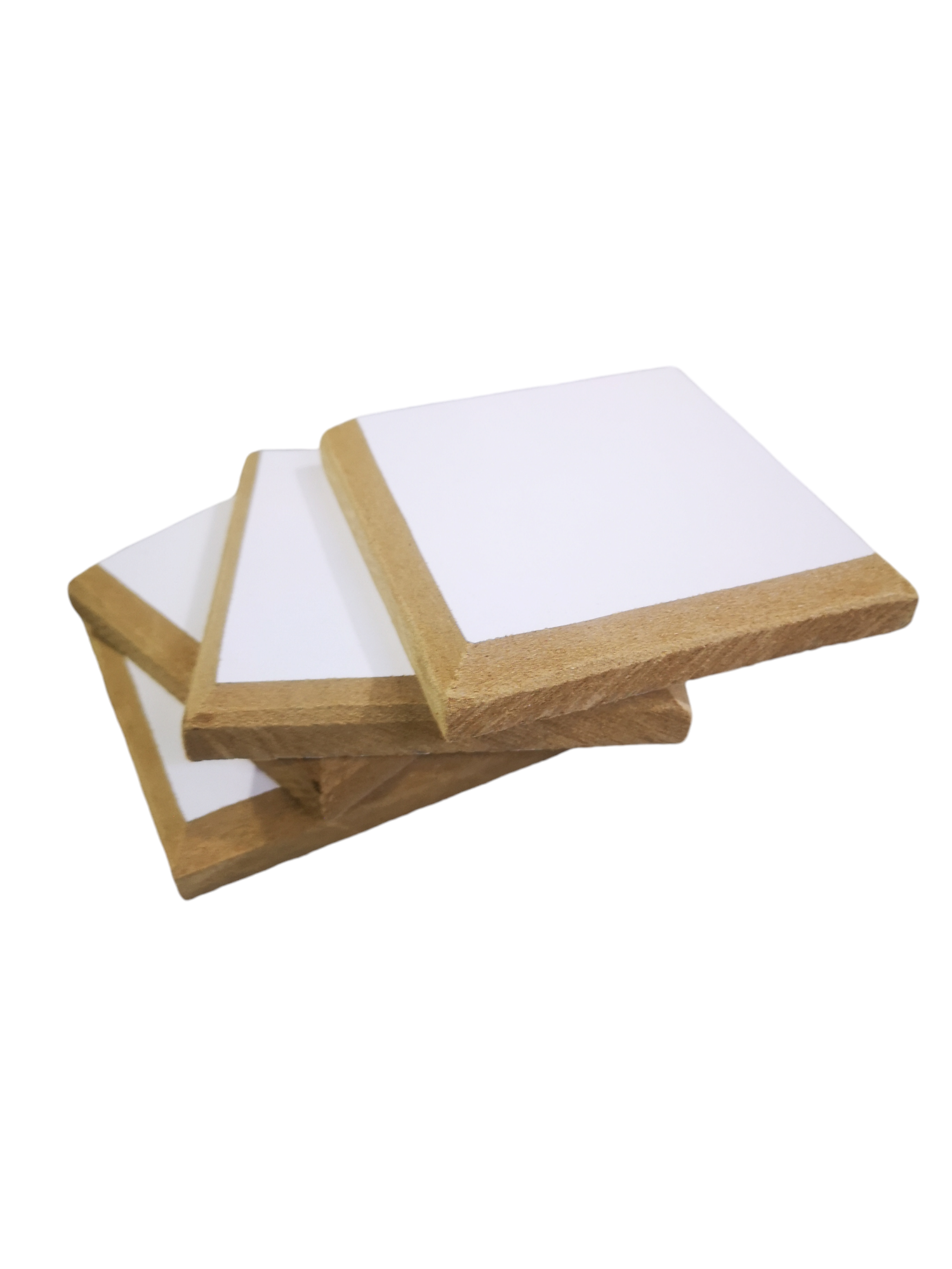 4-Inch Polywood Square Wooden Pieces for Curtain Pipe Brackets – Set of 4 Easy to Install