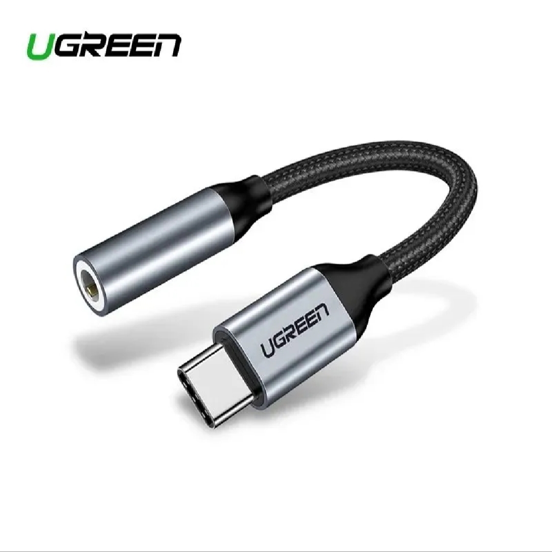 UGREEN Type C to 3.5mm AUX Headphone Adapter | UGREEN USB C to 3.5mm Headphone Adapter, Type C Dongle Audio Jack Converter with DAC Chip | Ugreen Type C Aux Jack Adaptor